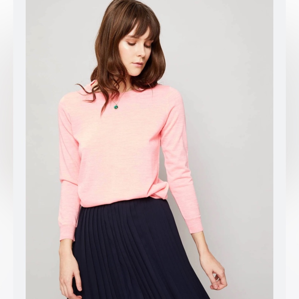 J.Crew wool Tippi Sweater in aqua size XXS. 3/4 sleeve length. Beautiful fit!